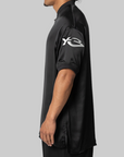 Liquid Logo Satin Jersey - Black