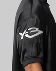 Liquid Logo Satin Jersey - Black