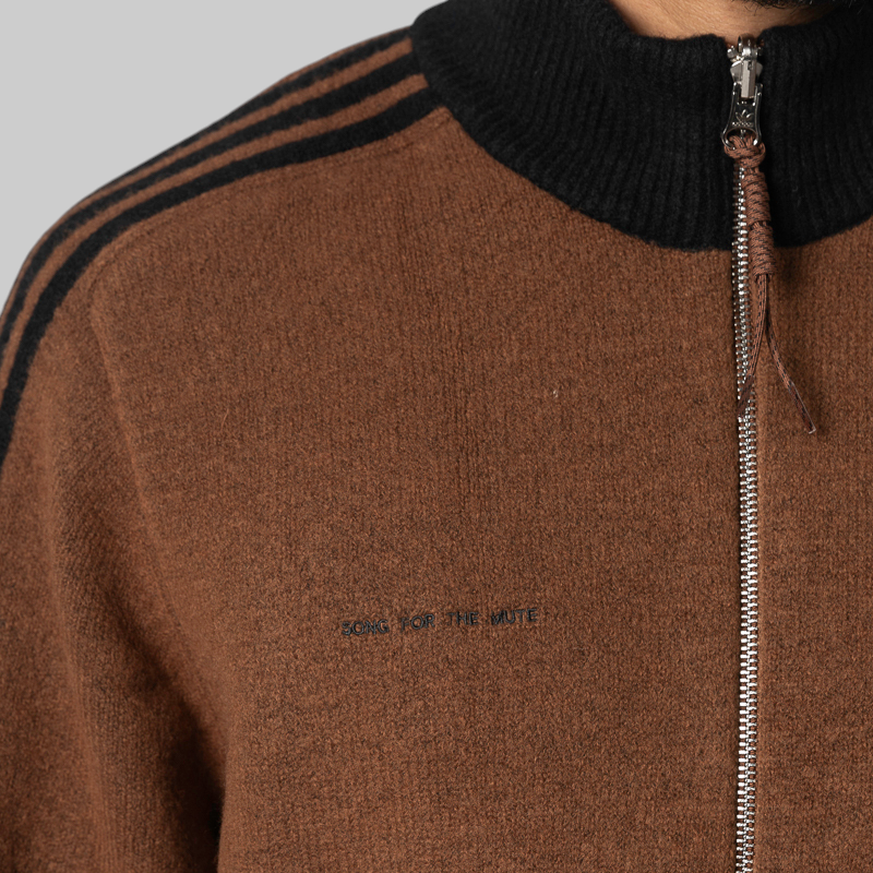 X Song For The Mute ADI008 Knit Jacket - Preloved Brown
