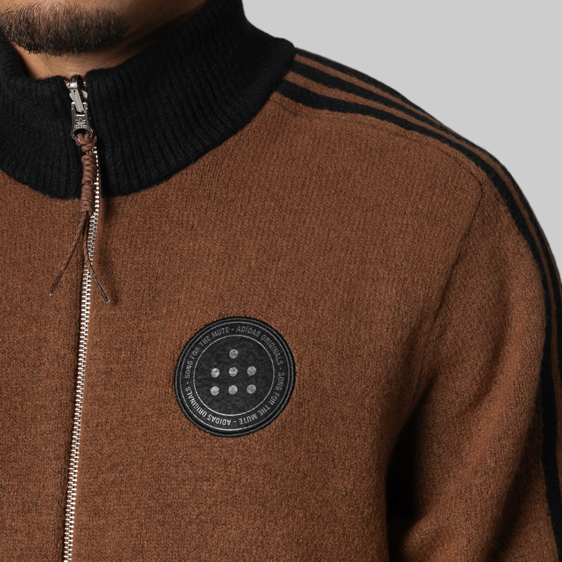 X Song For The Mute ADI008 Knit Jacket - Preloved Brown
