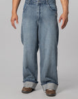 X Song For The Mute ADI008 Pant - Medium Blue Denim