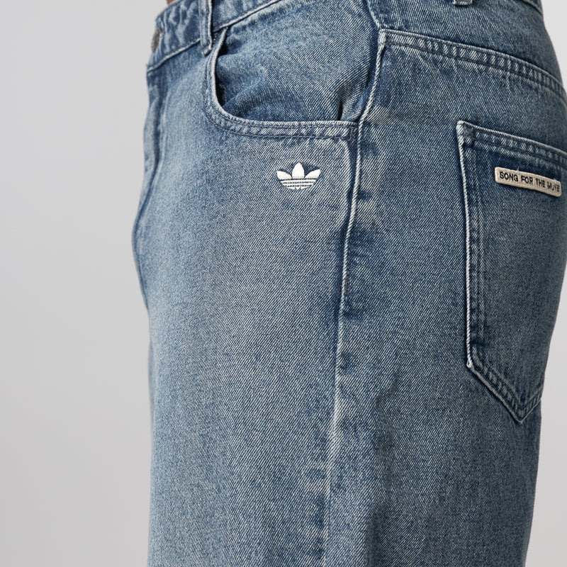 X Song For The Mute ADI008 Pant - Medium Blue Denim