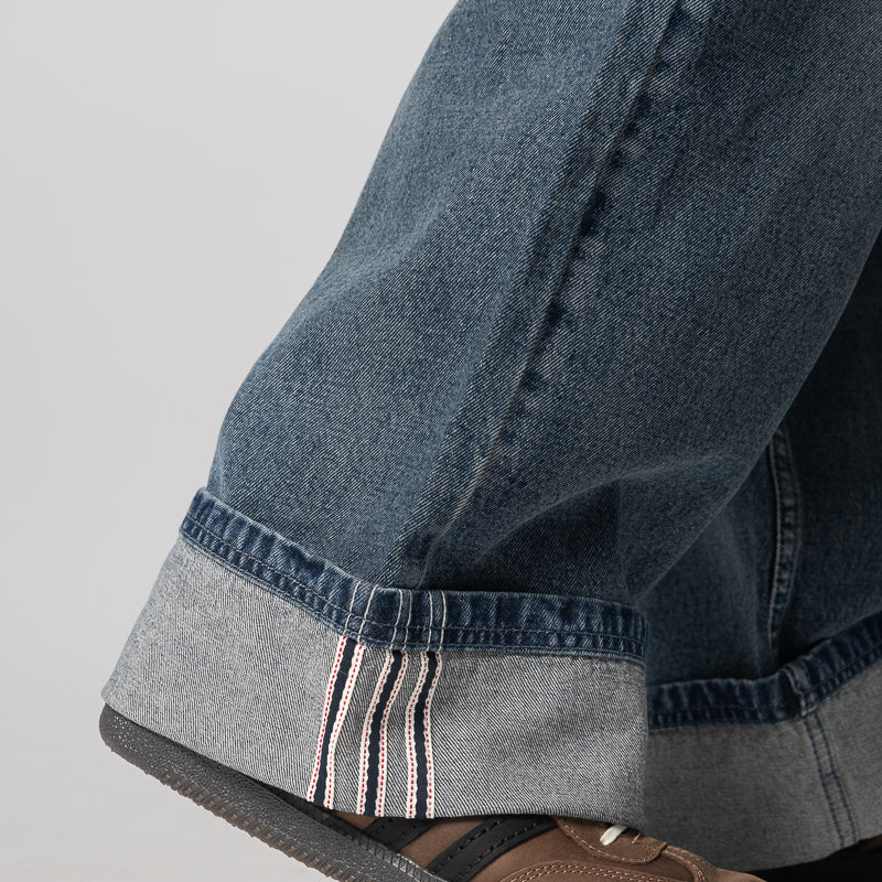 X Song For The Mute ADI008 Pant - Medium Blue Denim