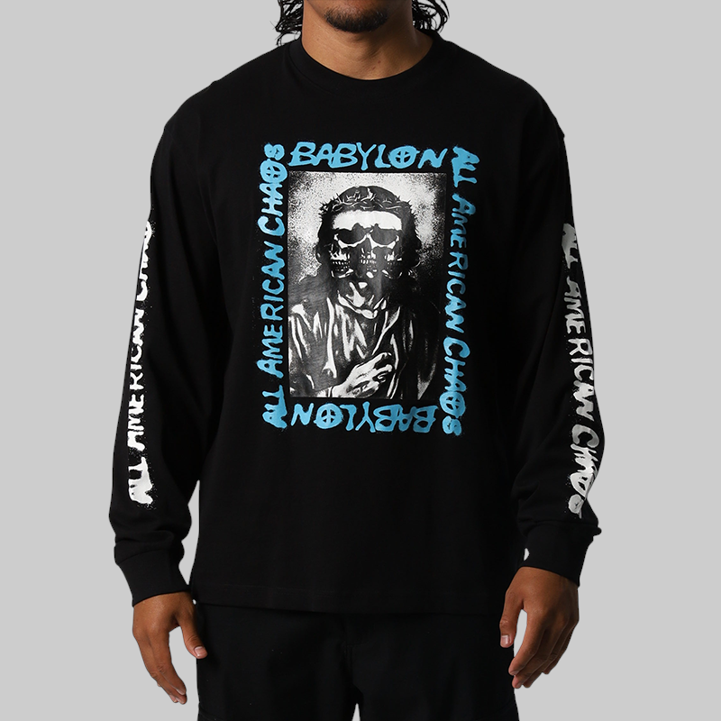 American Chaos Long Sleeve - Jet Black