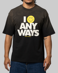 Smiley Smile Anyways T-Shirt - Pirate Black
