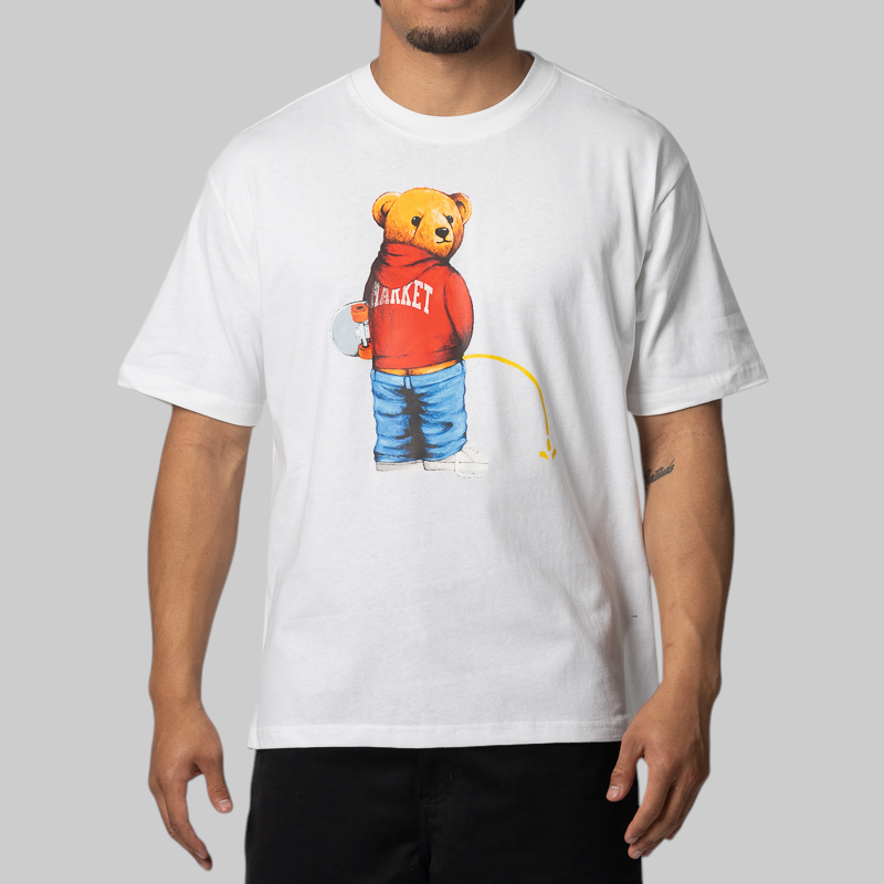 Trouble Making Bear T-Shirt - White