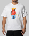Trouble Making Bear T-Shirt - White