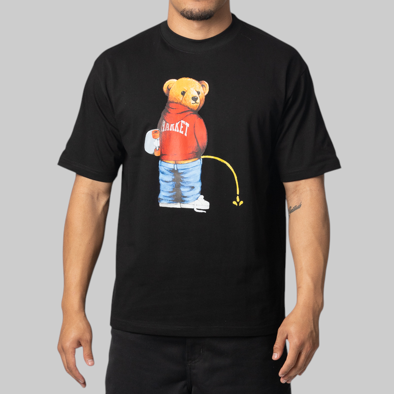 Trouble Making Bear T-Shirt - Black