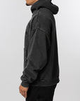 Shadow Arc Full Zip Hoodie - Washed Black