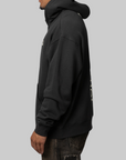 Wordmark Zip up Hoodie - Black