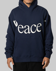 Jumbo Wordmark Hoodie - Navy