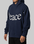 Jumbo Wordmark Hoodie - Navy