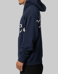 Jumbo Wordmark Hoodie - Navy