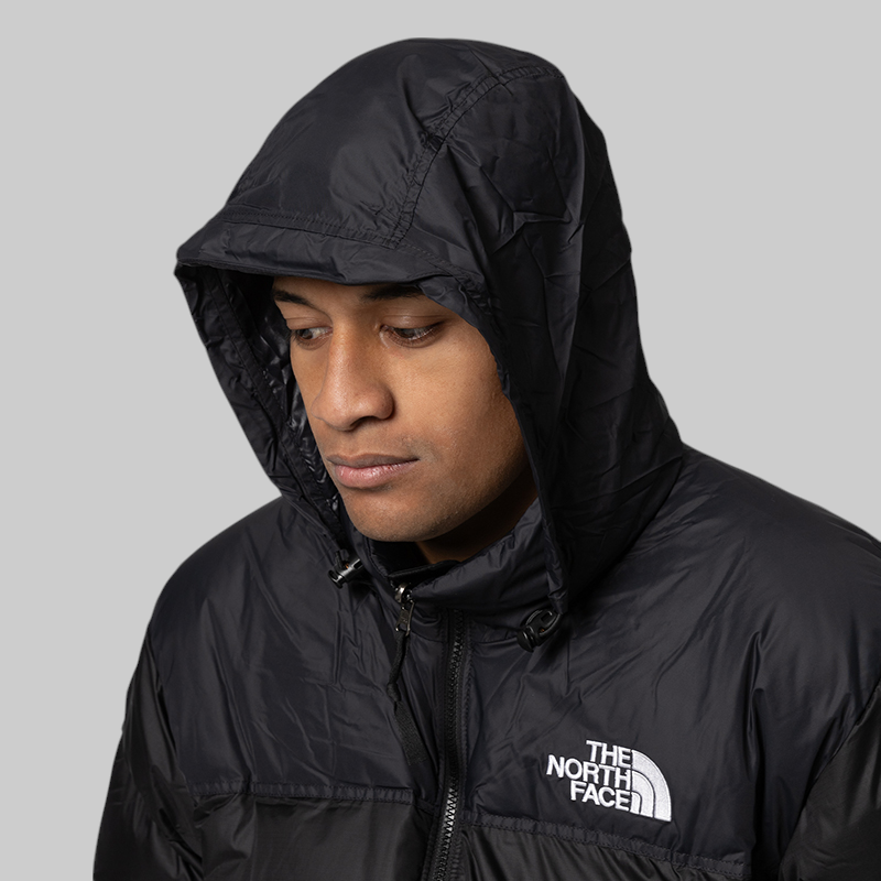 1996 Retro Nuptse Jacket (hood) - Black