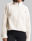 W Extreme Pile Pullover - White Dune