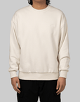 Heavy Weight Knit Crew - White Dune