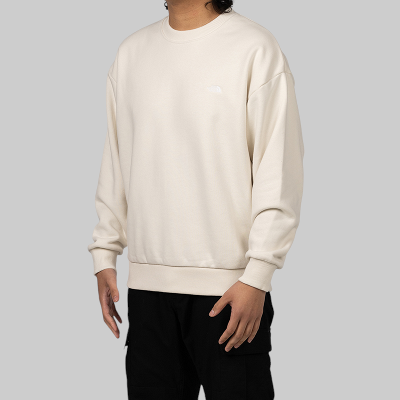 Heavy Weight Knit Crew - White Dune