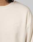 Heavy Weight Knit Crew - White Dune