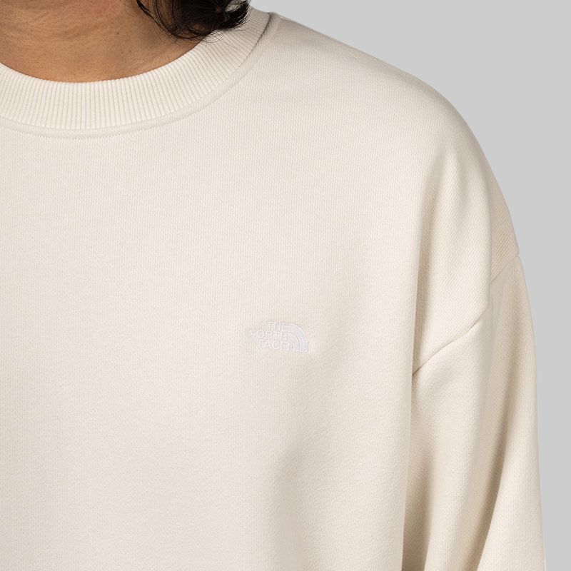 Heavy Weight Knit Crew - White Dune