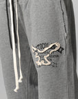 Retro 3 Layered Sweatpant - Melange Grey