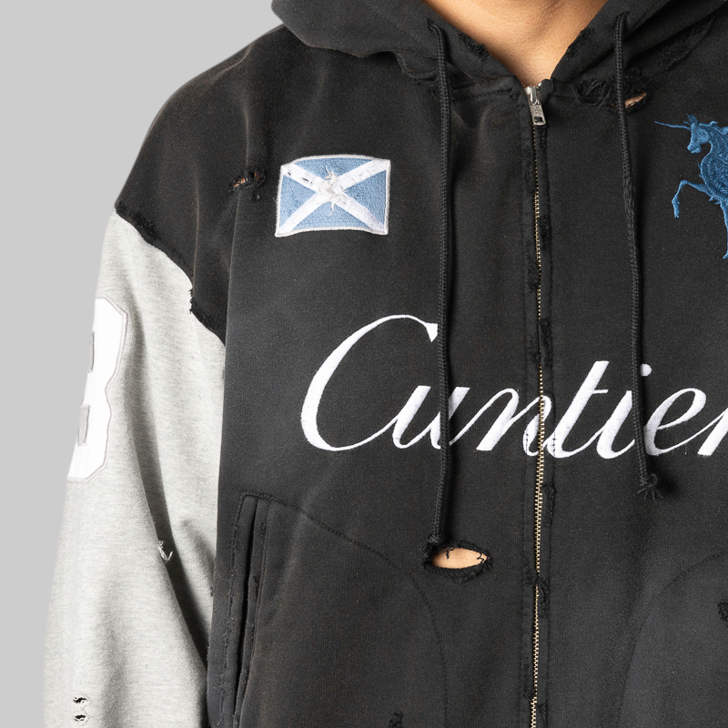 Cuntier Zip Hoodie - Black