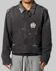 Studded Work Jacket - Black