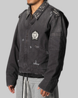 Studded Work Jacket - Black