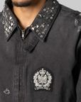 Studded Work Jacket - Black