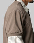 Layered Polo Shirt - Taupe