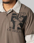 Layered Polo Shirt - Taupe