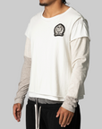 Layered Patch Long Sleeve - Ivory