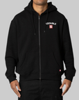 Cities Zip Thru Hoodie - Black