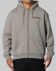 Cities Zip Thru Hoodie - Stone