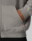 Cities Zip Thru Hoodie - Stone