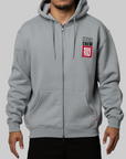 Crew Zip Thru - Blue Grey