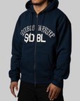 Chuck Fleece Zip Hoodie - Navy