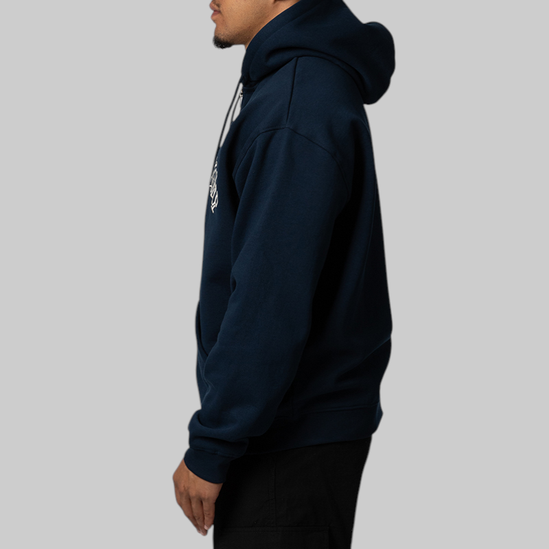 Chuck Fleece Zip Hoodie - Navy
