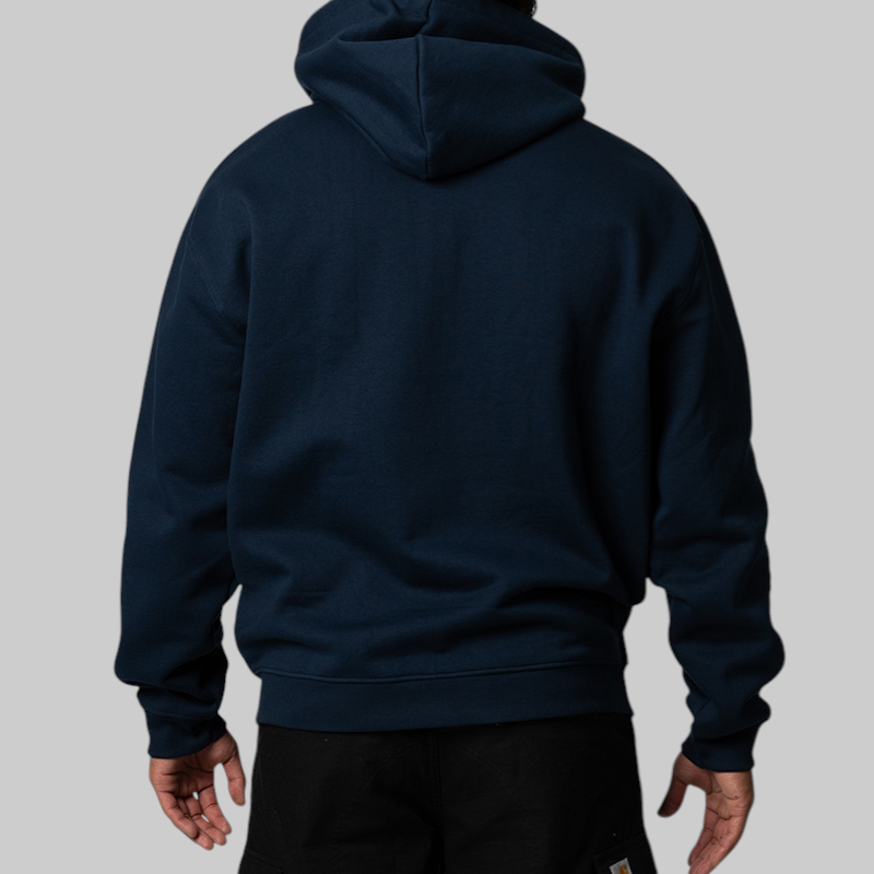 Chuck Fleece Zip Hoodie - Navy
