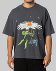 Anxiety Flower T-Shirt - Vintage Blue