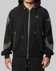 Iron Steel Focus Zip-Up Hoodie - Black