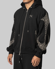 Iron Steel Focus Zip-Up Hoodie - Black
