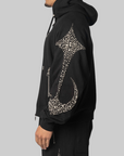 Iron Steel Focus Zip-Up Hoodie - Black