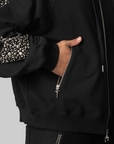 Iron Steel Focus Zip-Up Hoodie - Black