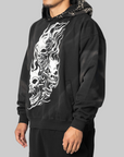 Hotheaded Riding Skull Hoodie - Black