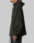 Masked Waxed Anorak - Dark Olive