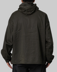 Masked Waxed Anorak - Dark Olive