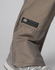 Check Track Pants - Beige/Black