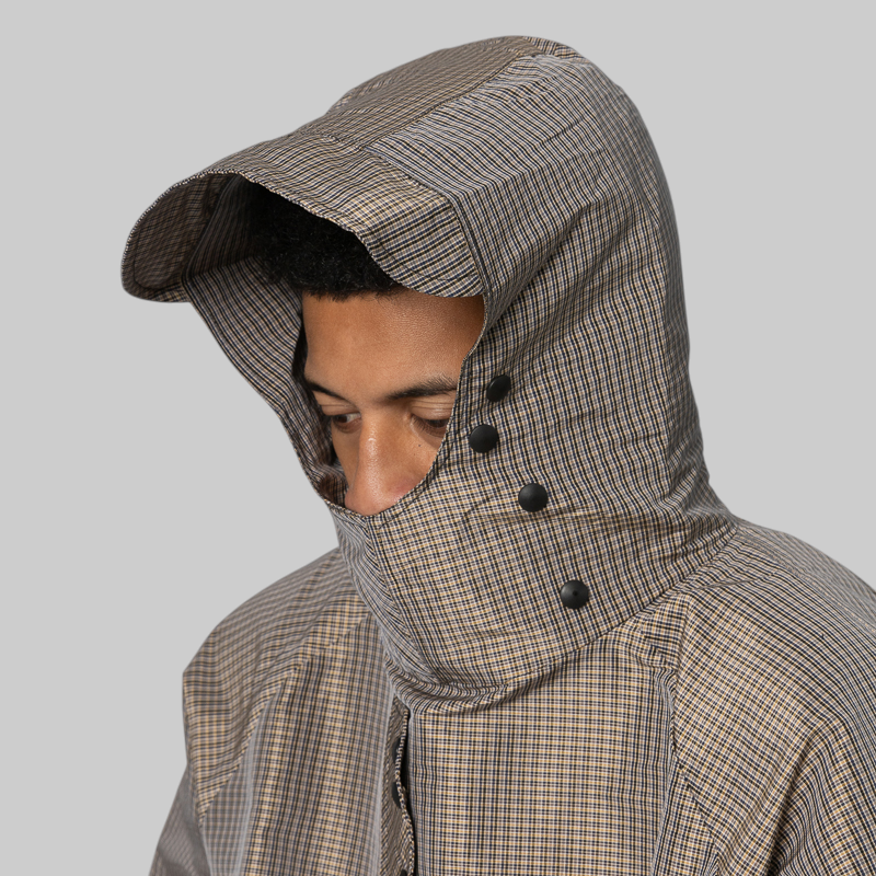 Smock Check Anorak - Beige/Black