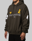 Manc Masked Hoodie - Dark Olive