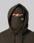 Manc Masked Hoodie - Dark Olive